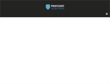 Tablet Screenshot of proficientsecurity.co.uk